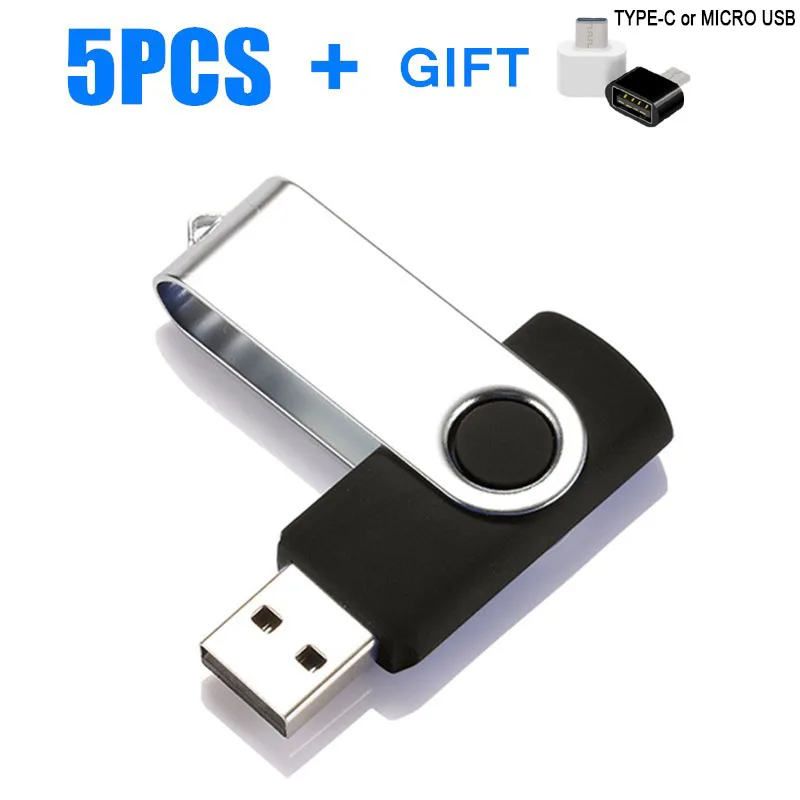 5pcs Creative Mini USB Flash Drive 128MB USB2.0 Pen Drive External Storage Flash Memory USB Stick for Laptop PC