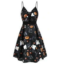 BKMGC Women's Clothes Sexy Black Party Night Long Summer Sleeveless Sling V-neck Cartoon Boho Beach Dress Elegant Dress