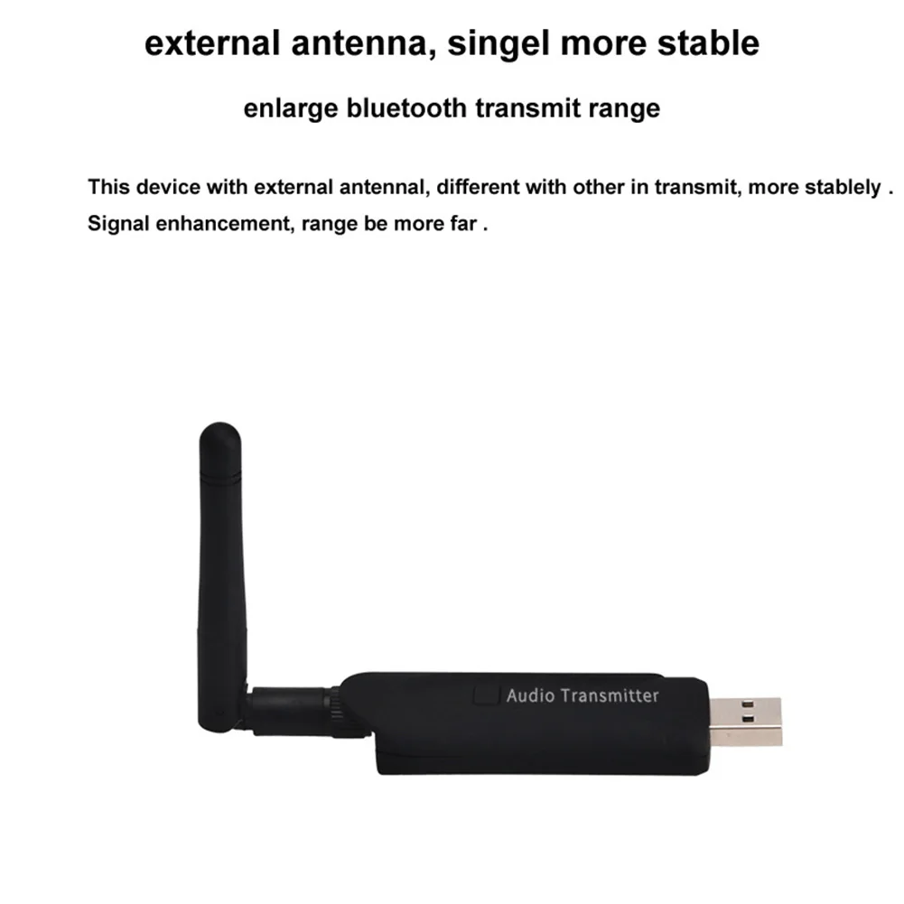 Простое использование Стерео ТВ ПК простой USB A2DP прочная антенна Bluetooth 4,0 Портативный Ключ беспроводной аудио передатчик адаптер мини