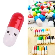 

50 Pcs Mini Capsule Bottle Cute Love Friendship Message Pill Shape Wishing Bottle