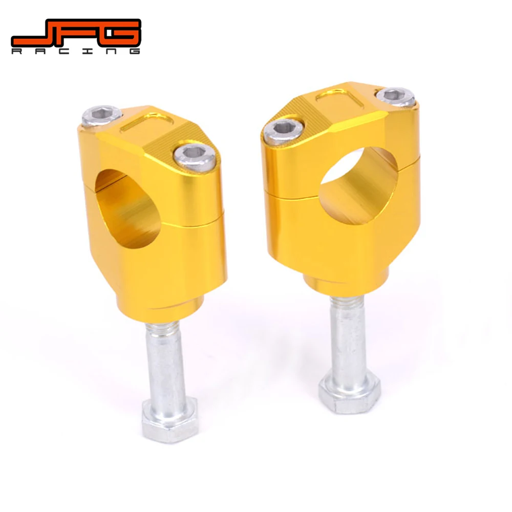 28 мм 1 1/8 CNC Руль Бар Riser Raiser зажим Крепление для HONDA CR CRF CRF250 CRF450 CR125 CR250 CRF250R CRF450R CRF250X CRF450X - Цвет: Gold