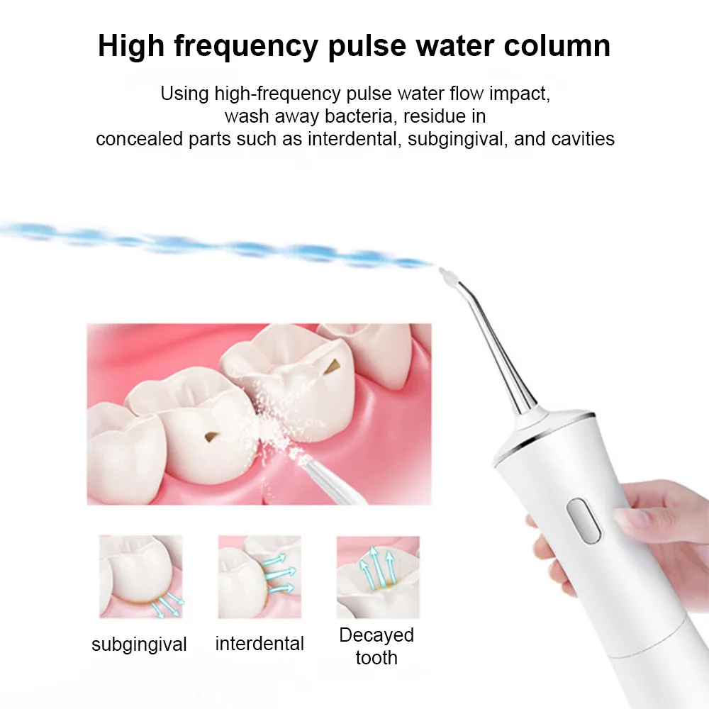 Новинка, 3 режима, беспроводной Оральный ирригатор, зубная нить, перезаряжаемый очиститель зубов, вода, Флоссер, зуб, палочка, зуб, 160 мл, IPX7
