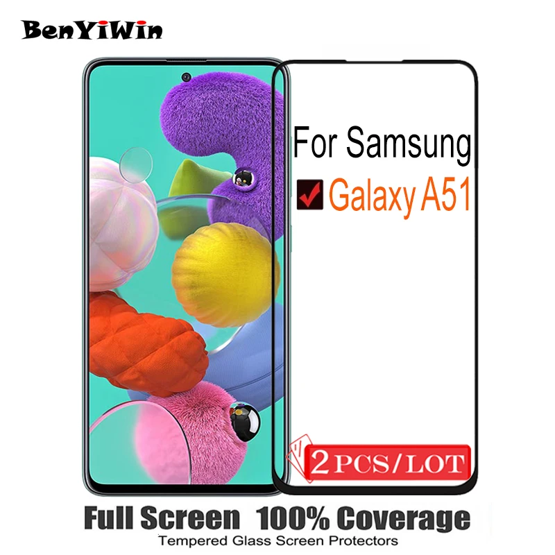 Защитное стекло закаленное для Samsung Galaxy A51 2 шт.|Защитные стёкла и плёнки| |