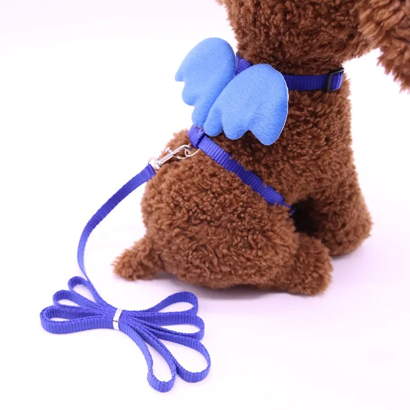 Pet traction rope I-shaped angel chest back wings traction rope pet supplies small and medium dog chain