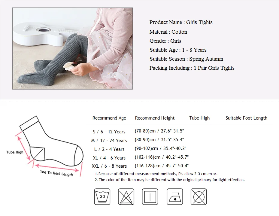 Lovely Baby Tights Wings Spring Autumn Cute 0-8Y Toddler Pantyhose Kid Infant Baby Warm Tights for Girls Cotton High Quality