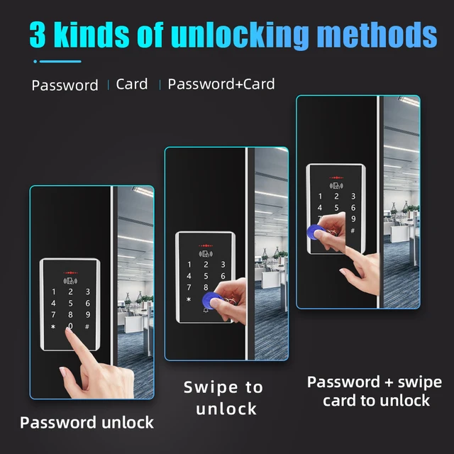 Standalone RFID Access Control Keypad Digital Panel Card Reader 125Khz Door Lock System 2000 Users for Security 5