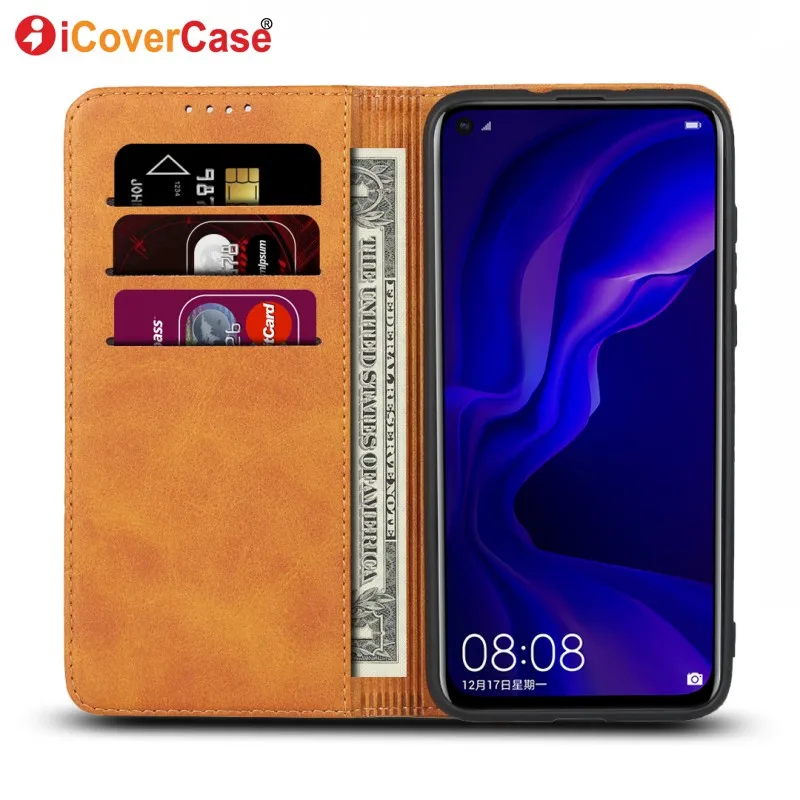 Чехол для телефона huawei Nova 4 чехол с откидной крышкой Магнитный кожаный деловой кошелек чехол для телефона s аксессуар для huawei Nova 4 Coque Capinhas
