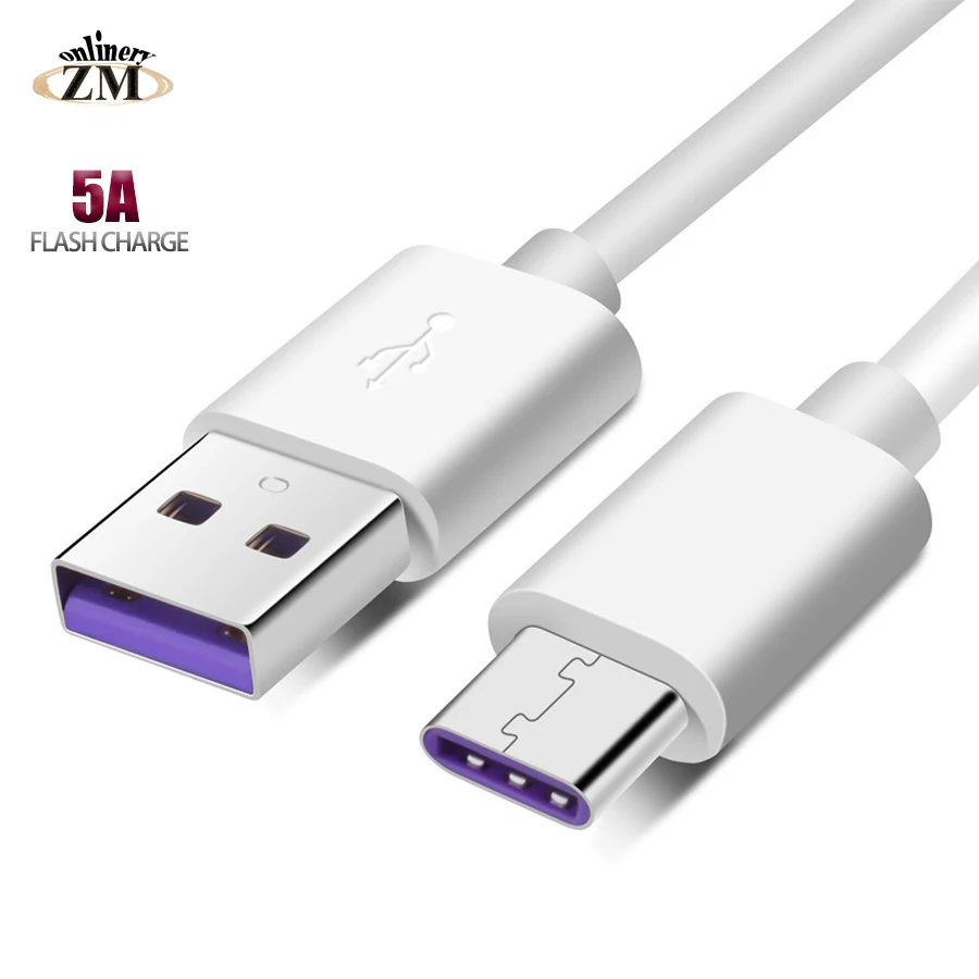 

USB C Cable 5A Super charge USB Type C Cable for Huawei p20 Quick Charging Fast Charger Cable for huawei Honor 20 10 xiaomi
