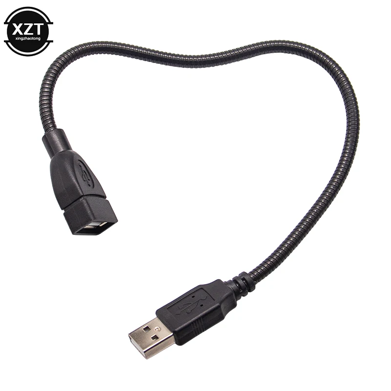 USB кабель-удлинитель светодиодный светильник вентилятор адаптер питания от мужчины до женщины кабель гибкий металлический шланг передача данных 4 медный шнур