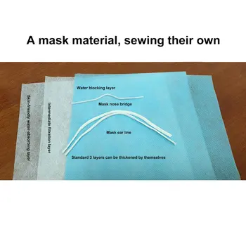 

DIY Face Masks Disposable 3 Layers Dustproof Mask Anti-Dust Face Mouth Mask Salon Earloop Facial Protective Cover Masks Set
