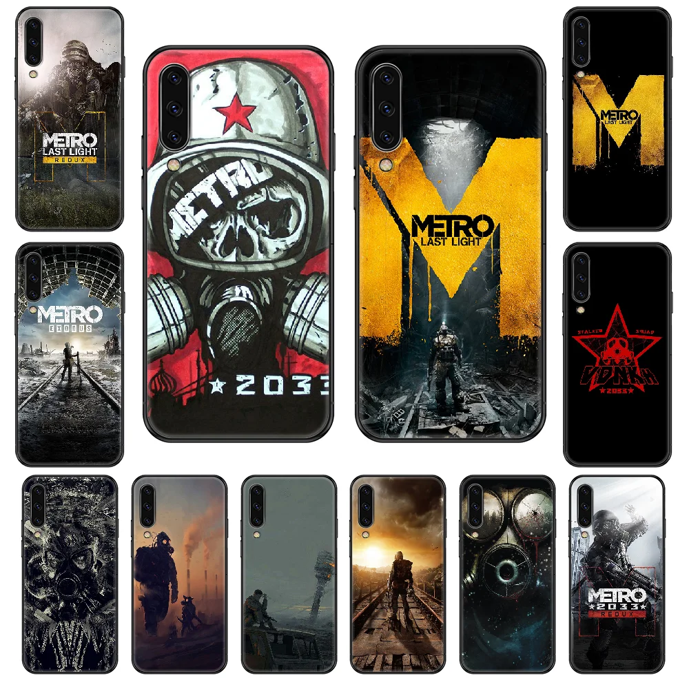 Чехол для телефона Game Metro 2033 Samsung Galaxy A 3 5 8 9 10 20 30 40 50 70 E S Plus 2016 2017 2018 2019 черный бампер