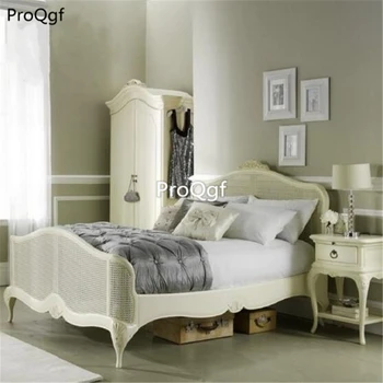 

Ngryise 1 set 150*200cm white like beige color rattan bed indoor or outdoor