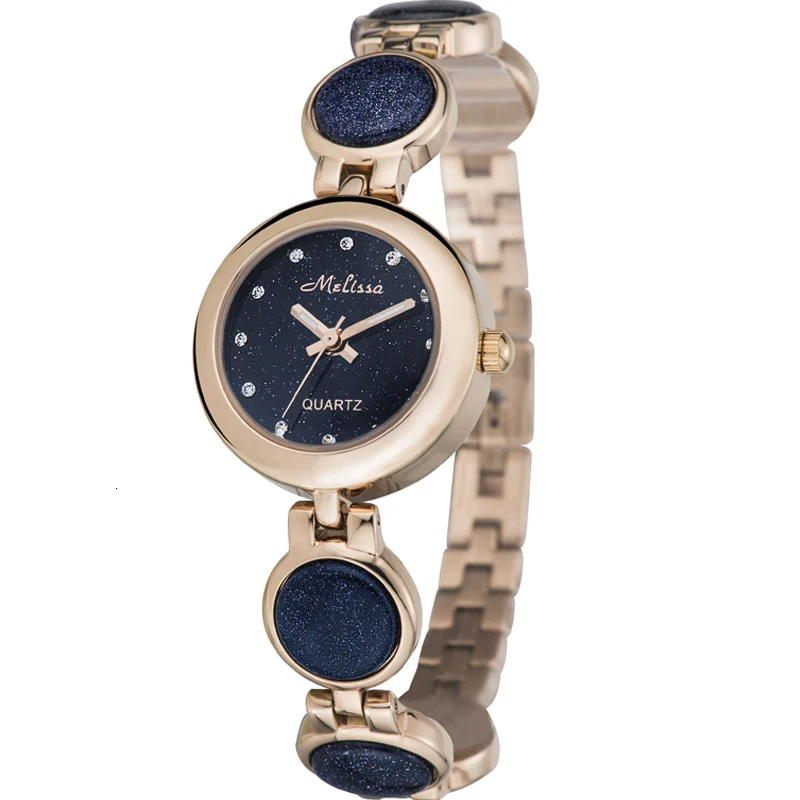 

Часы женские Кварцевые водонепроницаемые с австрийским кристаллом и браслетом