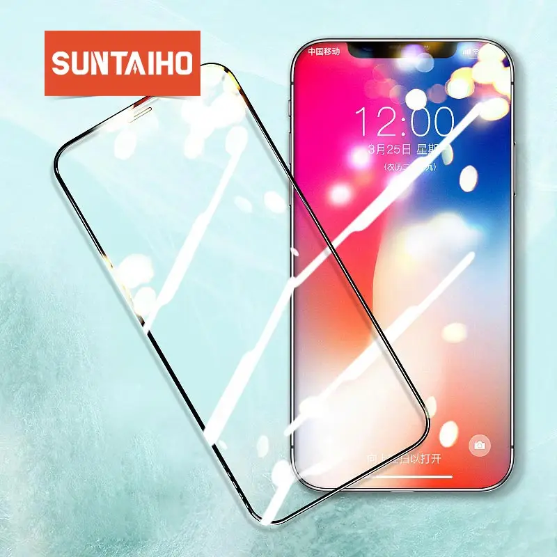 Suntaiho стекло на айфон 7 6 защитное 8 6s 5S PLUS полное покрытие закаленное Стекло для X XR