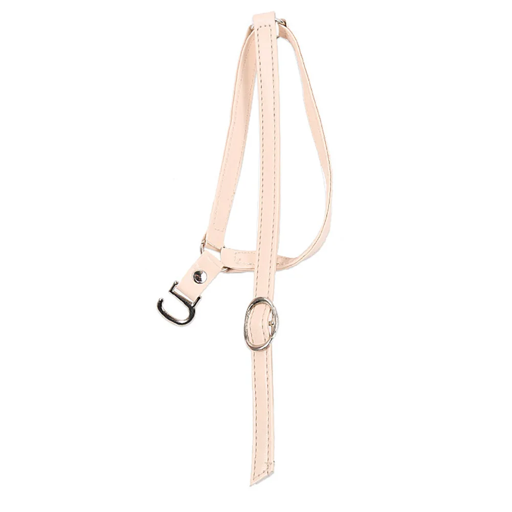 1Pair Lady Triangle Bundle Shoelace Anti-slip Faux Leather High Heels Shoe Strap