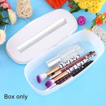 

Sterilizer Box Salon Manicure Tweezers Nail Tools Disinfection Portable UV Light Brush Cleaning Makeup Cosmetic Storage Led