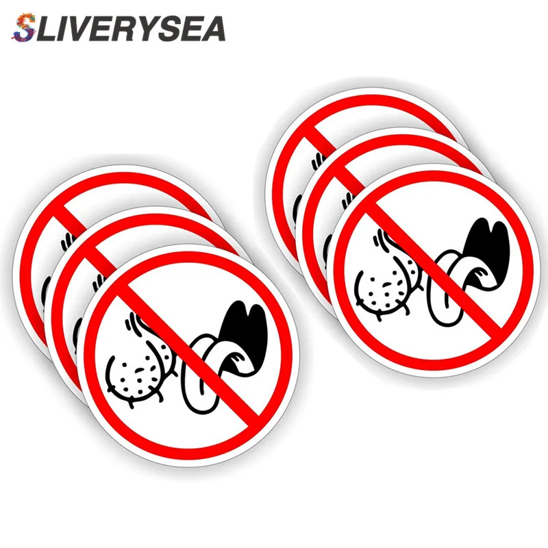 

SLIVERYSEA 10.5CM*10.5CM NO Personality BAG LICKERS Funny Car Sticker and Decal PVC Car Styling