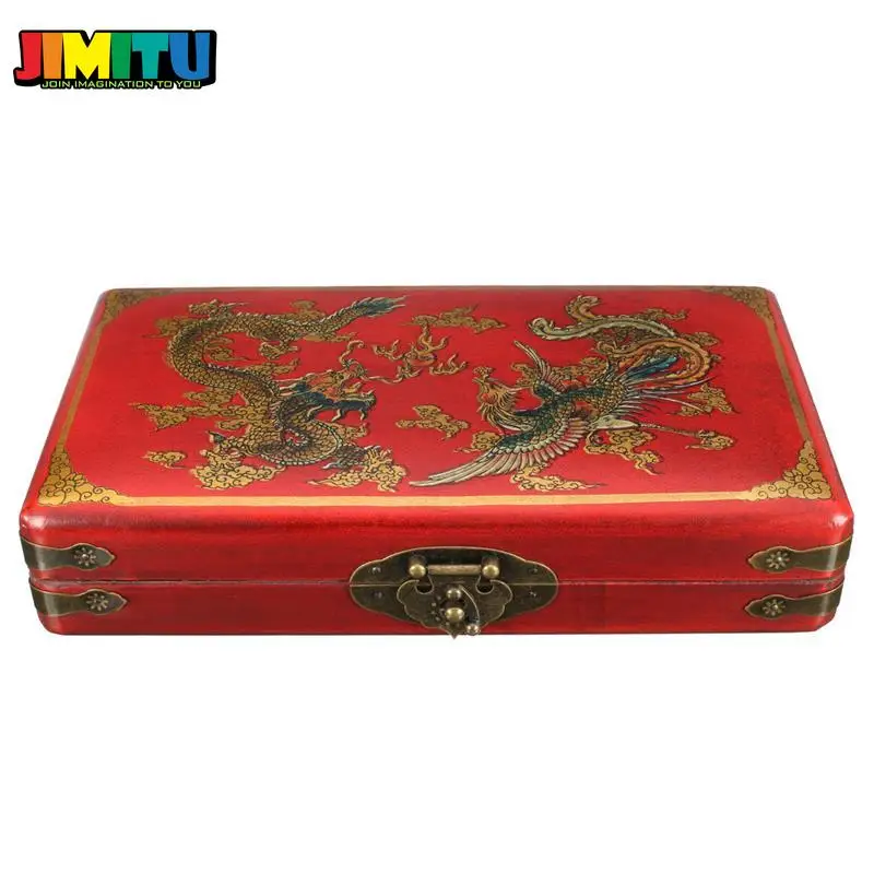 JIMITU винтажный китайский деревянный шарик арифметический Абакус с коробкой