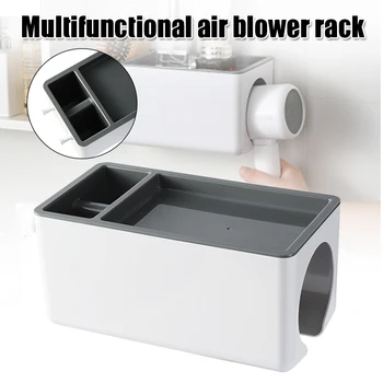 

Wall Hair Dryer Rack Stand Space Bathroom Wall Rack Shelf Storage Rack PAK55
