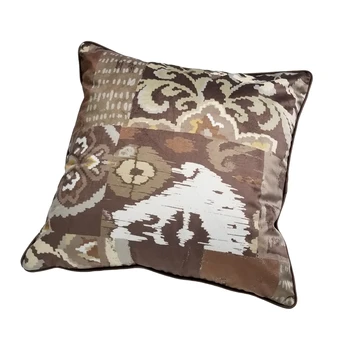 

Fashion Ikat Classic Print Patterns Velvet Decorative Pillow Case Home Sofa Chair Pipping Cushion Cover 45x45cm 1pc/lot