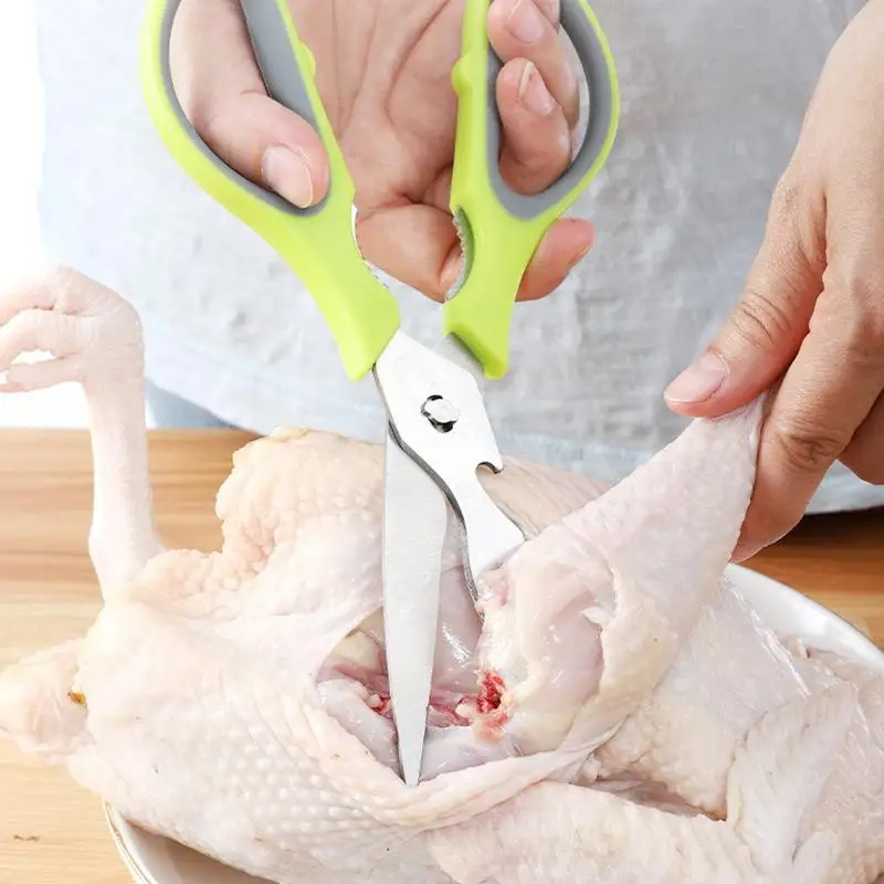 

Multi-function Stainless Steel Kitchen Scissors Shears Chicken Bone Fish Scissors Kitchen Accessories Cooking Tool
