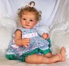 

60 Cm Simulation Baby Baby Children's Clothing Model Pure Hand-made Venous Blood Can Be Seen Reborn Doll Bebe Reborn
