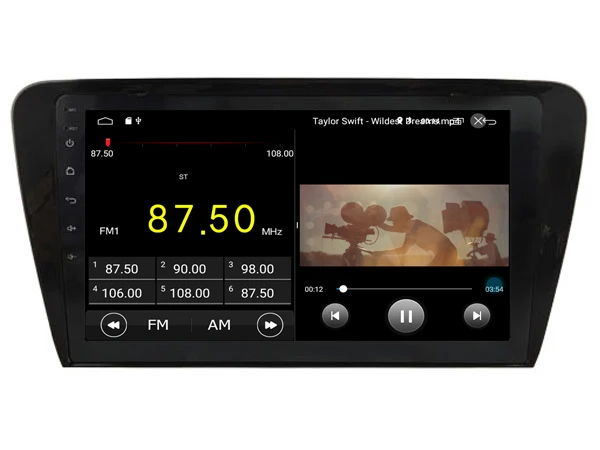 Perfect Built in 4G Lte car Intelligent navigation tape recorder 9.0 android car gps radio multimedia player for skoda Octavia 2015 5