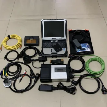 

2020 Auto Diagnostic Tools MB Star C5 SD C5 + Icom A2 for BMW + VAS 5054A with OKI Full Chip for A-udi V.W + laptop CF-19 4G