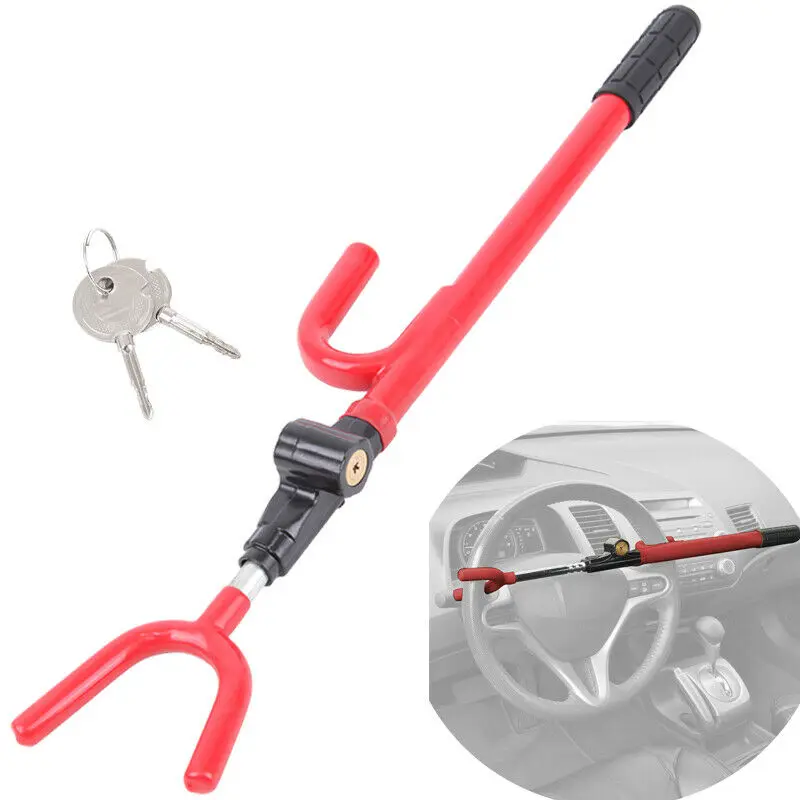 

Samger Steering Wheel Locks Baseball Anti Theft Lock With 2 Keys Universal Anti Theft Steering Wheel for Car SUV Van Truck
