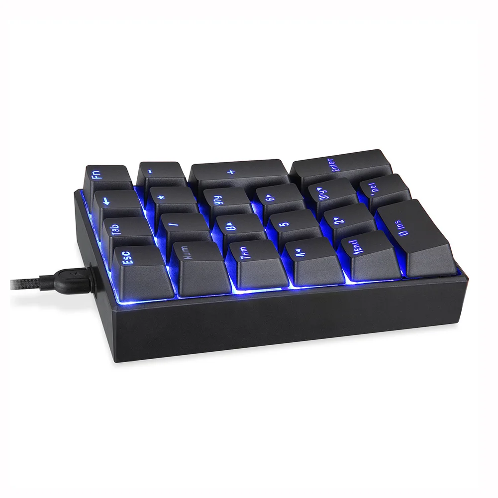 

USB Wired Numeric Mechanical Keyboard with Kailh Box Switch Backlight 21 Keys Gaming Keypad ING-SHIPPING