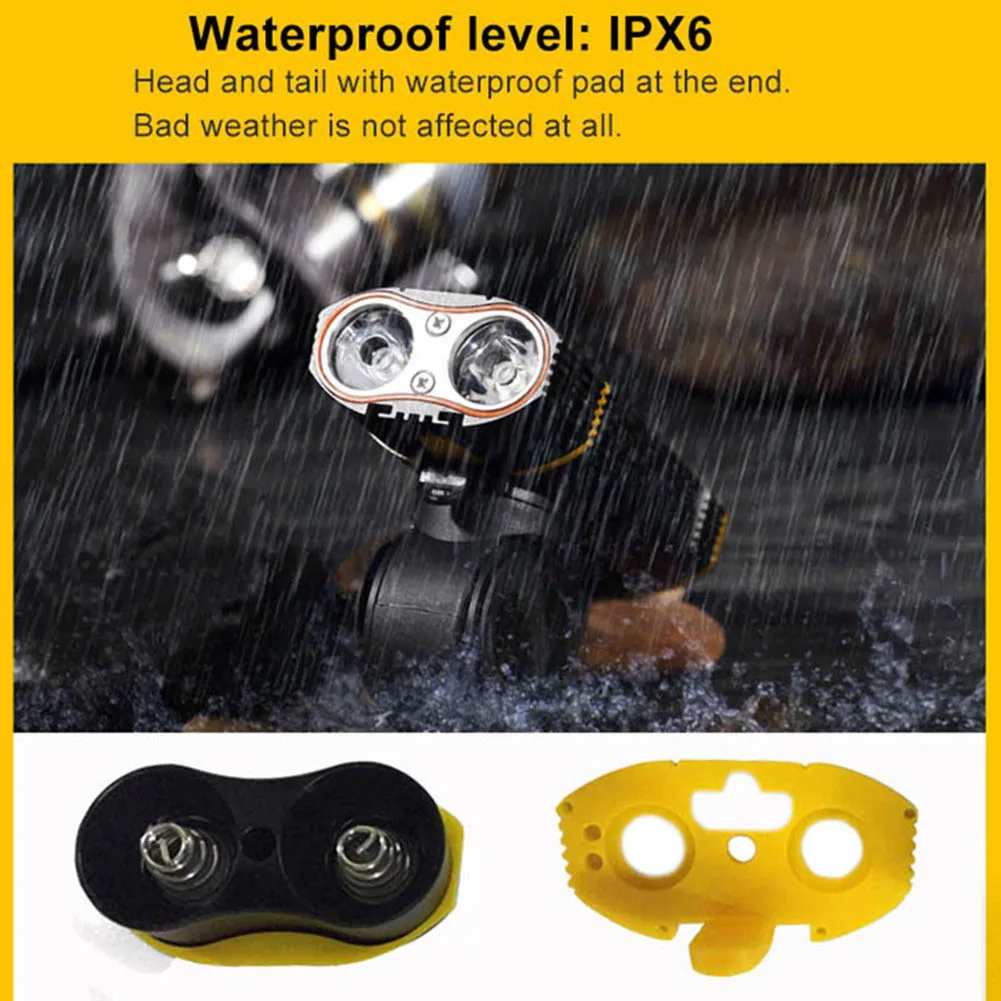 Велосипедный передний светильник на руль с перезаряжаемой батареей