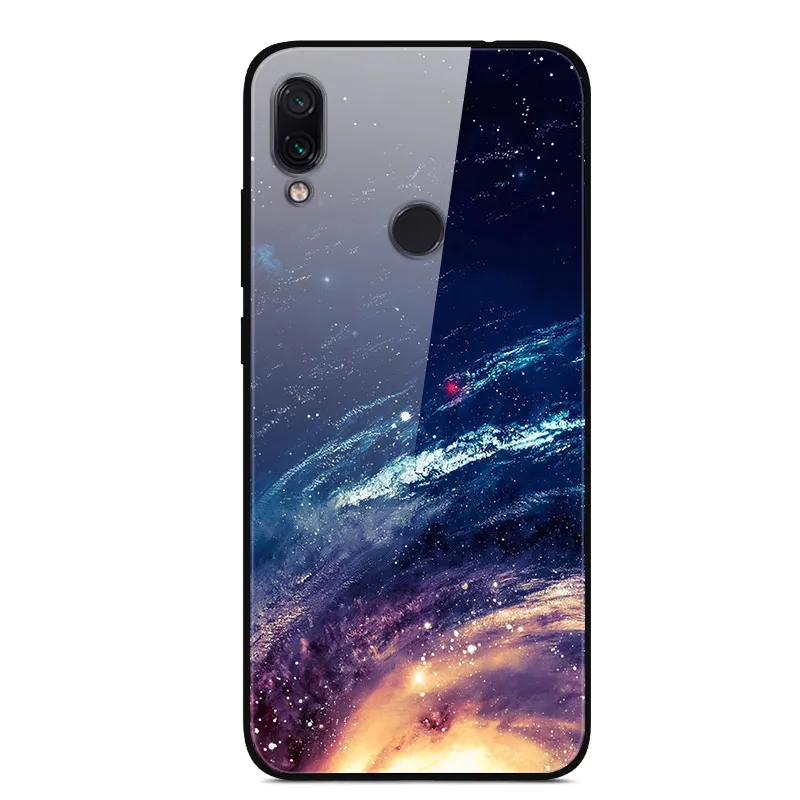 Закаленное покрытие для Xiaomi Redmi 5 5 plus, чехол для Xiaomi Redmi 7, чехол для Redmi 7A, стеклянный чехол для Redmi 6 6A, чехол Fundas Star - Цвет: Многоцветный