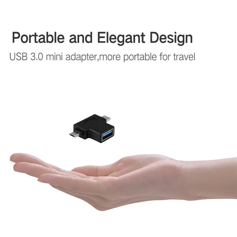 Хороший 2 в 1 5 Гбит/с OTG адаптер USB 3,1 USB C type-C Micro USB мужчина к USB 3,0 Женский конвертер для samsung huawei Xiaomi MacBook