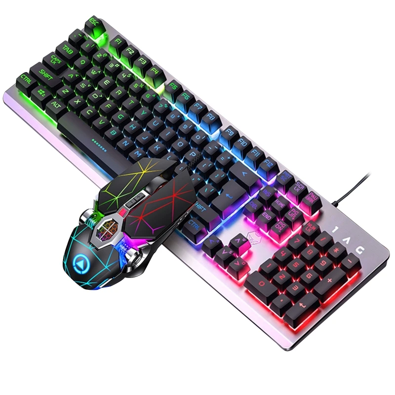 Habubu Reproducere Henstilling 104keys Rgb Aluminum Alloy Gaming Keyboard And Rgb Gaming Mouse Set With  Mobile Phone Stand Function Key - Keyboard Mouse Combos - AliExpress