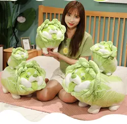 Peluche chien légumes japonais 23 40cm, jouets créatifs, chou Shiba Inu, oreiller en peluche, coussin de canapé, cadeau de noël pour bébé 