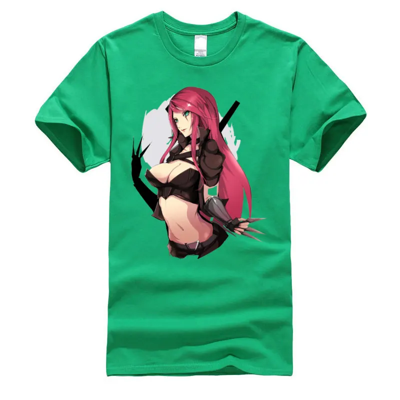 Sexy_Katarina_-_League_of_Legends_722 Fall Cotton Crew Neck Tees Short Sleeve Printed On T Shirt Cheap Summer T Shirt Sexy_Katarina_-_League_of_Legends_722 green