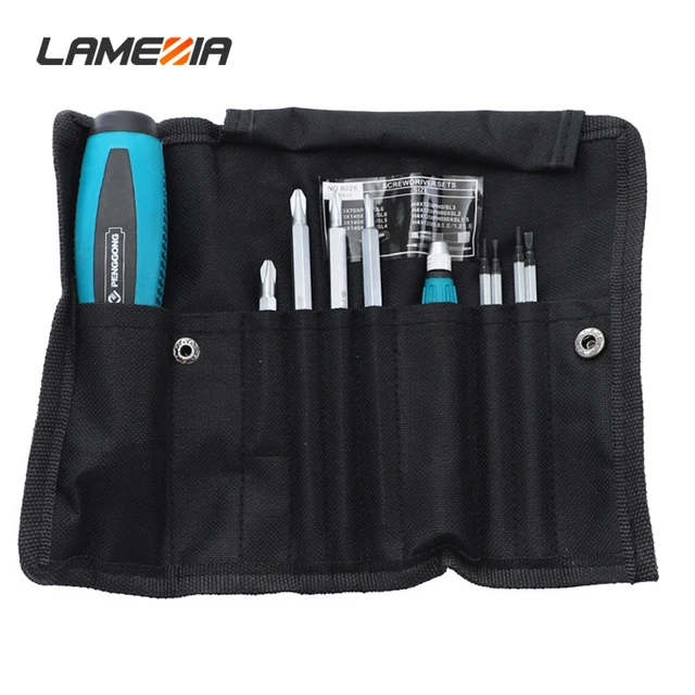 $13.01 LAMEZIA 7/10 pcs Chrome-vanadium Steel Manual Screwdriver Set Household Maintenance Screw Driver Multi-function Combination Tool