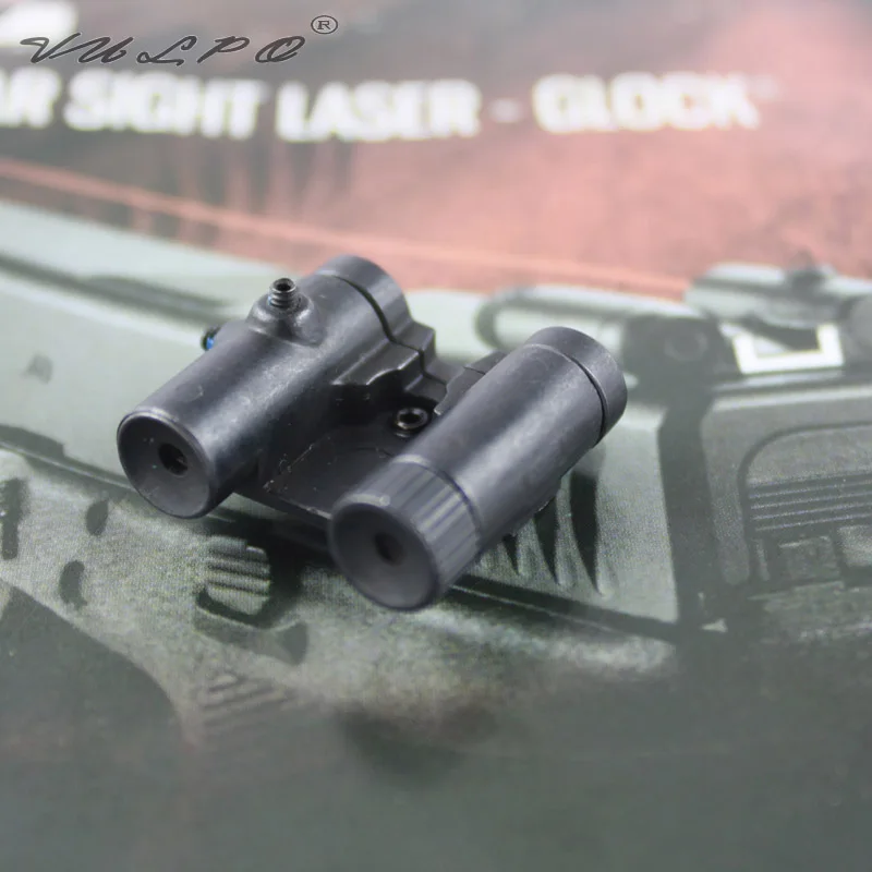 VULPO Tactical Steel Rear Sight Laser Red Dot Laser Sight For Glock