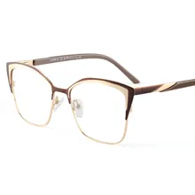 52-17-140 кошачий глаз очки оправа женские большие очки Женские Модные прозрачные неровные очки прозрачные Линзы для очков