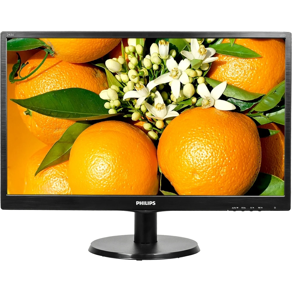 Монитор PHILIPS 243V5QHSBA(00/01) 23.6", черный