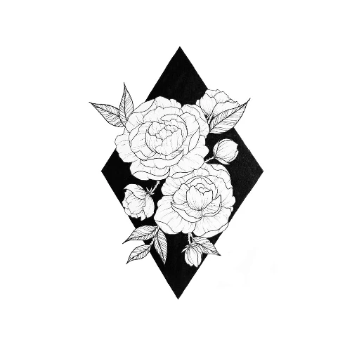 Геометрические цветы лотоса временная татуировка наклейка Водонепроницаемая мнимый тату для женщин девочек боди арт 10,5X6 см набор из 12