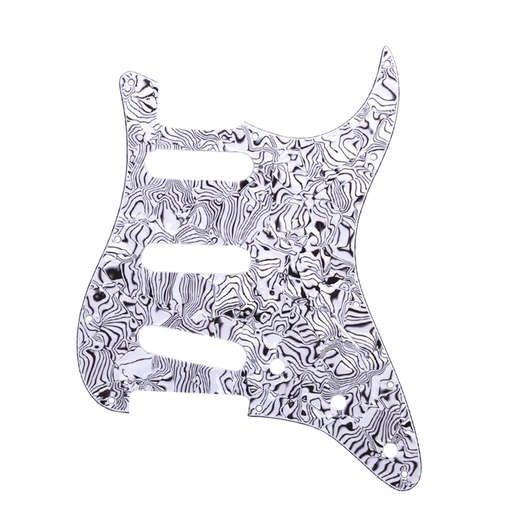 3Ply SSS Scratch Plate Electric Guitar Pickguard for ST SQ  Guitar