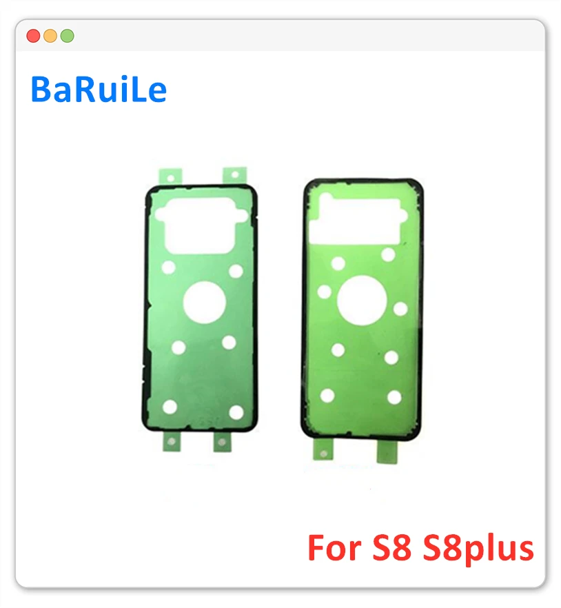 

BaRuiLe 10pcs Back Cover Adhesive Sticker for SamSung Galaxy S6 S7 Edge S6Edge Adhesive Glue Back Glass Dual Tape for S8 S6Edge+