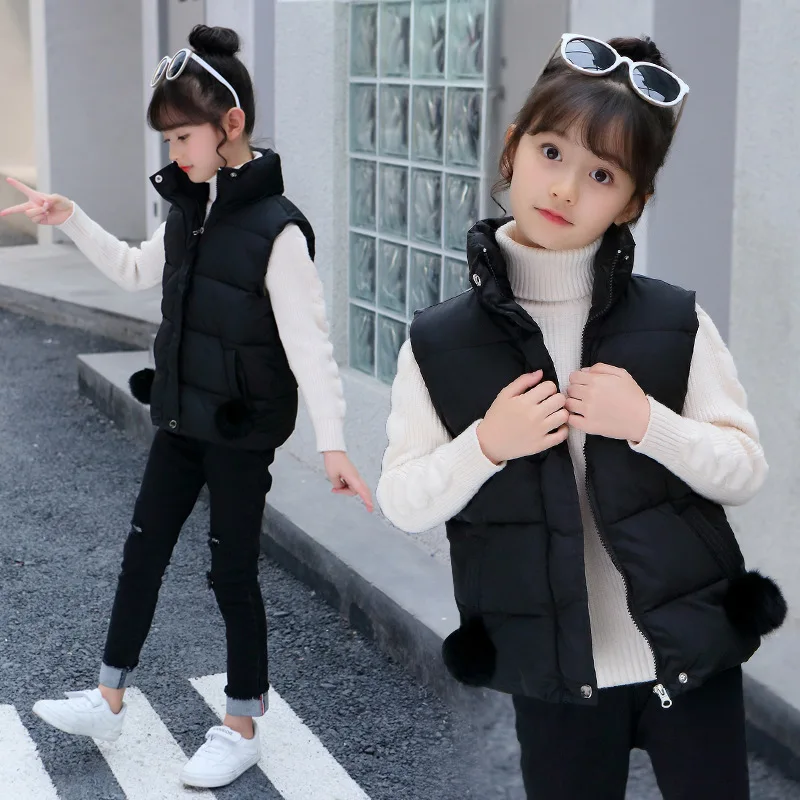 Детская одежда для девочек; коллекция года; стиль; Модный зимний хлопковый жилет ручной работы для больших мальчиков; трендовый детский утепленный жилет в Корейском стиле
