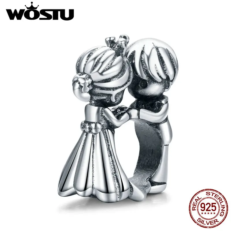 WOSTU 925 стерлингового серебра для свадебной съемки возлюбленных с Кулон DIY