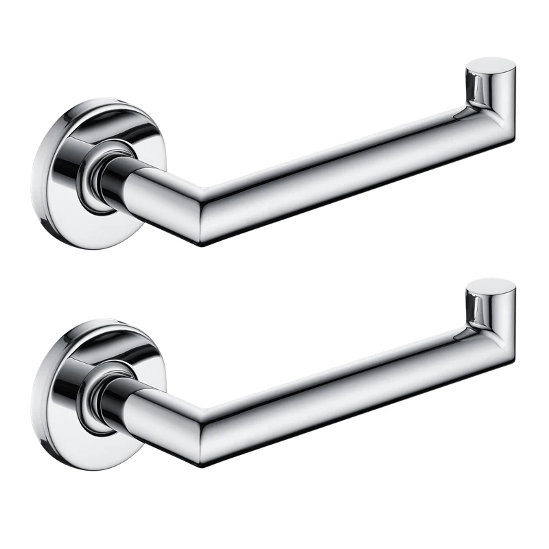 Roll Paper Tools Wall Mounted Paper Holder Polish Bathroom Toilet Durable Stainless Steel Tissue Rack - Цвет: 2 pcs