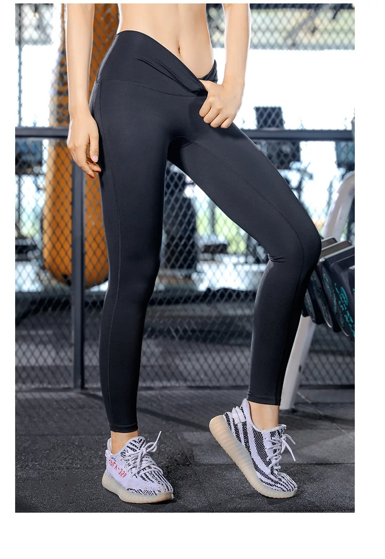 2019 новый стиль, женские брюки для йоги с высокой талией, эластичные быстросохнущие брюки для фитнеса, для похудения, для бега, спортивные