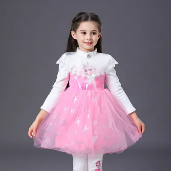

Girls Elsa Thicken Dress Kids Christmas Princess Tutu Dresses for Baby Girl Toddler Teen Winter Clothes Robe Sukienki Vestidos 3