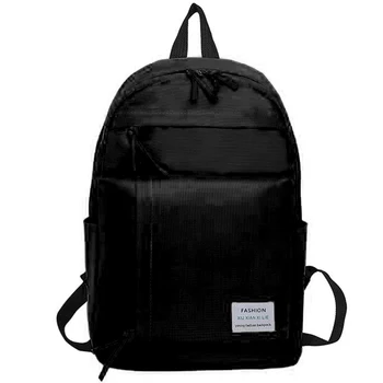 

Solid Color Backpack Female Casual Wild Student Bag Sports Outdoor Backpack Korean Version of the College Wind Backpack