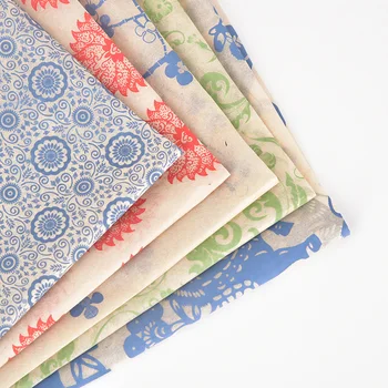 

12PCS/set transfer paper Ceramic underglaze Colorful flower paper Blue and White Sticker 54x37cm High Temperature Ceramic decals